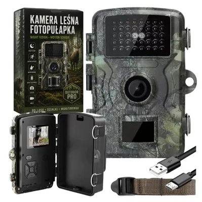 Produktbild von Wildkamera Full HD 16MP Nachtsicht Bewegungsmelder IR Kamera Wasserdicht Fotofalle