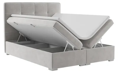 Produktbild von Chesterfield Boxspring Bett Hotel Doppel Komplett Set Matratze Topper Betten Neu