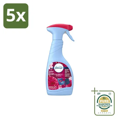 Produktbild von 5 x Febreze Textielspray Robijn Jasmin - 500 ml - Vorratspackung - 5 Stücke