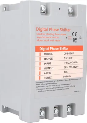 Produktbild von Einphasen- auf Dreiphasen-Umrichter 5,5šC7,5 kW 30 A Digitaler Phasenschieber-Umrichter für Wohn- und Gewerbegebäude 220šC240 V AC