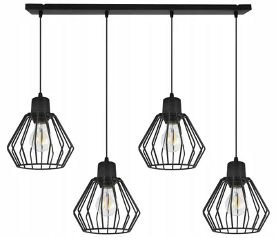 Image de Suspension, lustre, abat-jour en fil métallique, LED