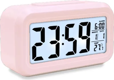 Süßer Flamingo-Kinderwecker - Leise, Mit Nachtlicht & Schlummerfunktion