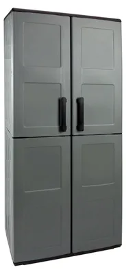 Kunststoffschrank 68x37x163 cm mit 3 Böden Schrank Büroschrank Putzmittelschrank Möbel Haushalt 919230 10066 4031765100663