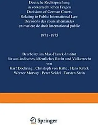 Obrázok produktu pre Deutsche Rechtsprechung in völkerrechtlichen Fragen