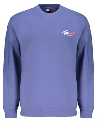 Produktbild von Blaues Herren-Sweatshirt: Langarm, Rundhals, Logo-Druck