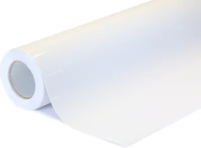 Produktbild von błyszcząca Biała samoprzylepna folia wrap 152x700cm - wnętrze/zewnętrze