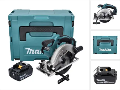 Produktbild von Makita DSS 611 G1J Akku Handkreissäge 18 V 165 mm + 1x Akku 6,0 Ah + Makpac - ohne Ladegerät
