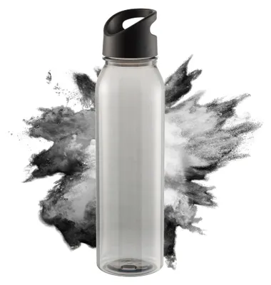 Image de Gourde Active 'Wave' - Gourde de 650 ml - gourde robuste pour enfants & adultes - transparent-noir/noir
