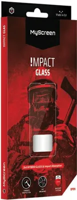 Produktbild von Ms Impactglass Iphone 13/13 Pro 6.1 Schwarz/Schwarz Anti-Schock Hybrid Glas 8H