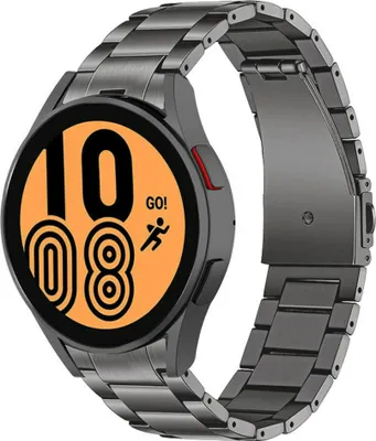 Produktbild von Strap-it Titanarmband - Kompatibel mit Samsung Galaxy Watch 4 Armband 40mm Ersatzarmband - Titanium - Hochwertiges Material - für Samsung Galaxy Armband Graphit
