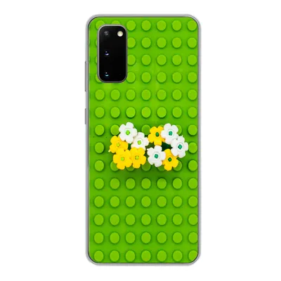 Produktbild von MuchoWow® Handyhülle Schutzhülle Hülle für Samsung Galaxy S20 Unterlage mit Blumen Silikon Softcase Handy Hülle - Bild