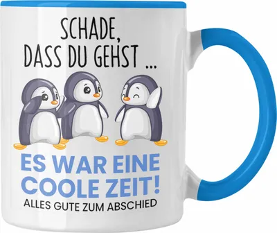 Trendation Jobwechsel Tasse | Lustiger Spruch Für Kollegen, Abschiedsgeschenk | Schwarz, Spülmaschinenfest