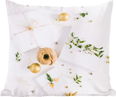Produktbild von MuchoWow® Zierkissen Sofakissen Wohnzimmer Dekokissen 50x50 cm Winter - Weihnachten - Geschenk - Komfort - Sofakissen