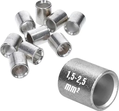 Produktbild von 10 Stück Kalitec L06-P Parallelverbinder 1,5-2,5mm² I Verbinder unisoliert I Quetschverbinder blank I Kabelverbinder I Industriequalität vom deutschen Händler