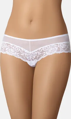 Zdjęcie produktu dla Teyli Figi brazylijskie z kwiatową koronką Kate Female 301 biały XXL