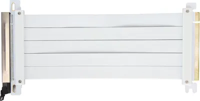 Obrázok produktu pre PCIE 4.0 X16 Extender Riser Cable High Shielding Property 180 Degree Flexibilný PCIE 4.0 predlžovací kábel pre grafickú kartu White 50cm/19.7in