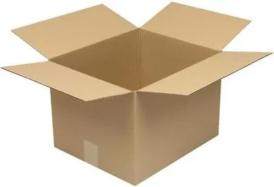 Produktbild von Faltkarton 1-wellig Höhenrillung Maße350x300x250mm Qualität1.20 B braun TRANSPAK