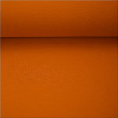 Bündchenstoff Schlauchware 50(100)cm extrabreit Meterware ab 25cm Jersey Oeko-Tex kürbisorange