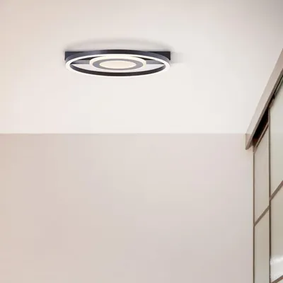 Immagine prodotto di BRILLANTE plafoniera LED nera senza tempo Maureen | bianco caldo | 22W 2900 Lumen 3000 Kelvin | 37x37cm