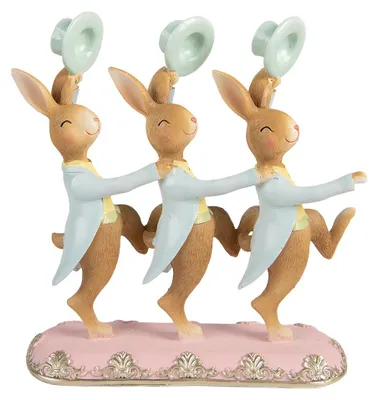 Obrázok produktu pre Clayre & Eef dekoratívna figúrka králika 23x8x25 cm hnedý plast