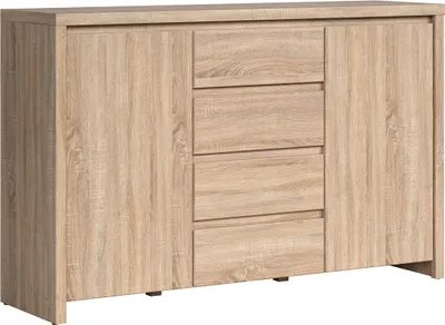 Produktbild von Buffet Soren mit 4 Schubladen und 2 Türen, Holzoptik, 143.5cm