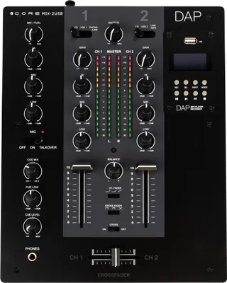 Produktbild von DAP CORE MIX-2 USB Zweikanal-DJ-Mixer mit USB-Schnittstelle