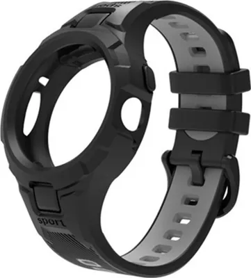 Obrázek produktu pro INF TPU Sportovní Řemínek pro Google Pixel Watch 2 s Integrovaným Pouzdrem šedá+černá