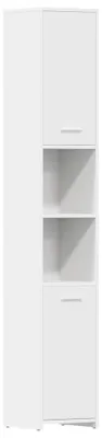 Produktbild von vidaXL Badezimmerschrank Weiß 30x30x183,5 cm Holzwerkstoff