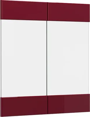 Produktbild von Küchenfront Vicco R-Line Rot Hochglanz 59.2 x 59 cm Möbelfront für den Hängeglasschrank, Model 41258