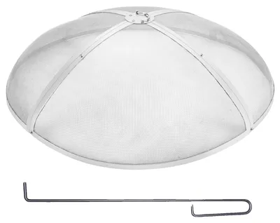 Produktbild von VEVOR Feuerschalenabdeckung, 20" tragbare Feuerschale Funken-Schutzschirm, Edelstahl Metallabdeckung, leicht zu öffnendes Zubehör für Holzfeuer und Campingkocher, für Außenpatio-Feuerschalen im Garten, 40 Zoll-a, Rund