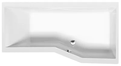Produktbild von VERSYS R asymmetrische Badewanne 170x84x70x47cm, rechts, weiß