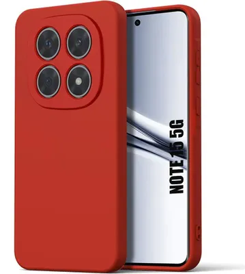 Image de Coque pour Xiaomi Redmi Note 15 5G/4G, Protection Silicone Souple Doux Slim Anti-Rayures Rouge