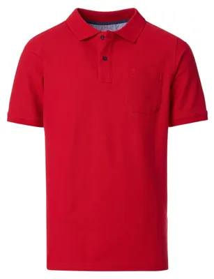 Produktbild von REDMOND Casual Herren Poloshirt Kurzarm Regular Rot 6XL