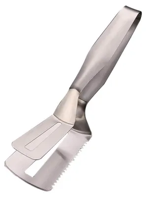 Edelstahl Bratenwender Grillzange BBQ Schaufel Greifer