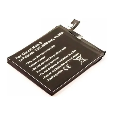 Produktbild von Akku für Xiaomi Note 3 Li-Pol 3,8 Volt 4000 mAh schwarz.