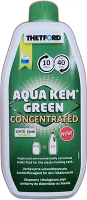 Produktbild von THETFORD Aqua Kem GREEN Konzentrat - umweltbewusste Sanitärflüssigkeit für Fäkalientanks - 750ml