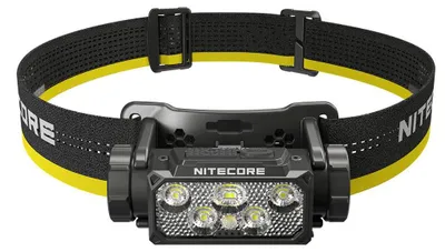 Produktbild von Nitecore HC60 UHE, Stirnband-Taschenlampe, Schwarz, Gelb, Aluminium, Polycarbonat (PC), Tasten, 2 m, 2 m