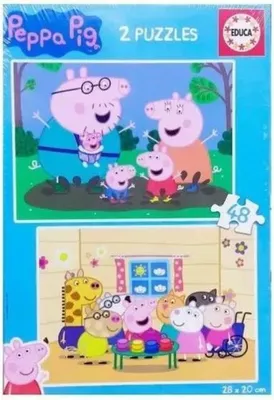Produktbild von Puzzle  EDUCA  Peppa Pig  2 x 48 Teile