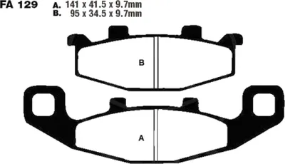 Produktbild von Bremsbeläge Vorderrad für Kawasaki ZZR 250 H Baujahr 1990-2003 Bremsklotz von EBC - Neu