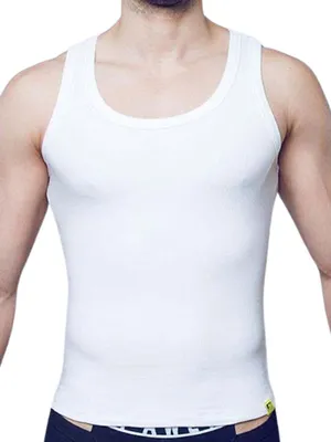 Produktbild von Supawear Ribbed Slashed Singlet Tank Top White