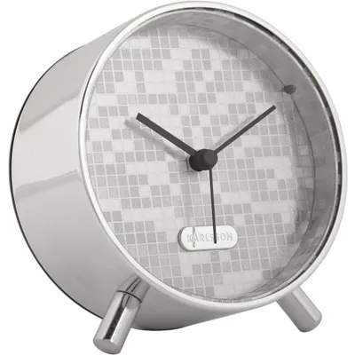 Obrázek produktu pro Karlsson Disco, Analogový budík, Kulatý, Stříbrná, Čína, Analog, Baterie