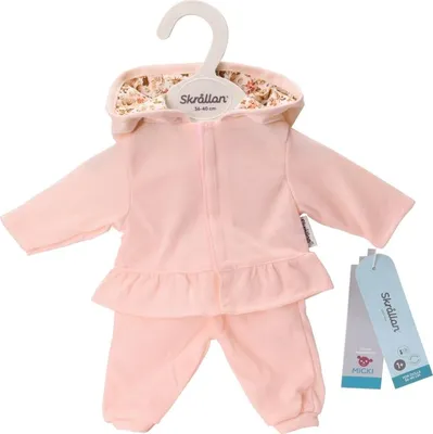 Produktbild von Skrallan Puppenkleidung Jogginganzug rosa für Babypuppe 36-40cm