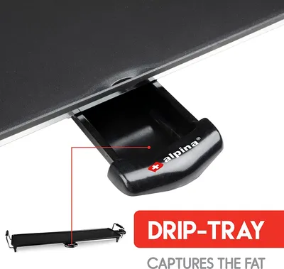 Obrázok produktu pre Grilovacia doska Alpina Teppanyaki - XL - Nastaviteľný termostat - 1800 W