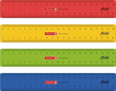 Produktbild von 10X BRUNNEN 104987120 Lineal 20cm Flexi sort