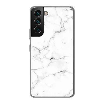Produktbild von MuchoWow® Handyhülle Schutzhülle Hülle für Samsung Galaxy S22 Marmor - Weiß - Grau - Luxus - Marmoroptik - Strukturiert Silikon Softcase Handy Hülle - Mobiltelefonhülle