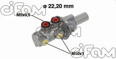 Produktbild von CIFAM 202-684 Bremszylinder Hauptbremszylinder für SUZUKI SX4 (EY, GY) für FIAT Sedici (FY)