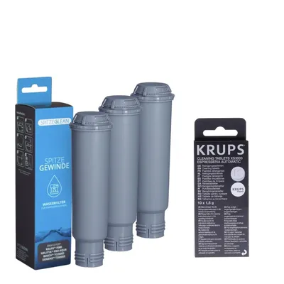 Immagine prodotto di Seltino Punte filettate 3x Set di ricambio e pulizia per filtri dell'acqua per Krups, Nivona