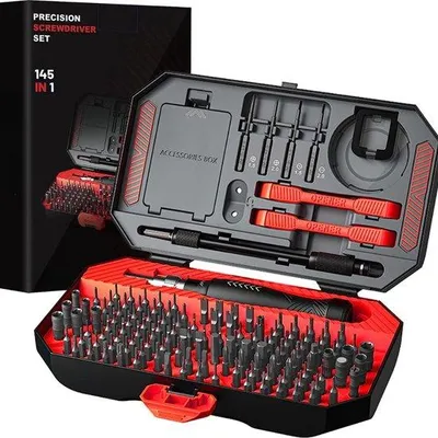 Productafbeelding van Famanu Schroevendraaier Set (145-delig) - Magnetische Torx schroevendraaier set met opbergkoffer
