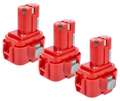 Produktbild von vhbw 3x Akku Ersatz für Makita 9101A, 9102, 9102A für Werkzeug (3000 mAh, NiMH, 9,6 V)