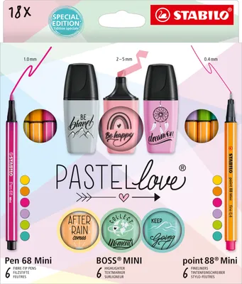 Immagine prodotto di STABILO 77/5-8-5 STABILO Schreibset Pastellove Set farbsortiert